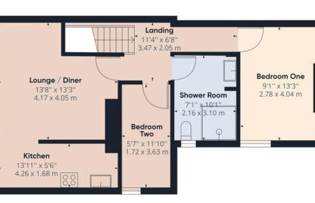 2 bed apt w/ private parking close to town centre - Foto 25