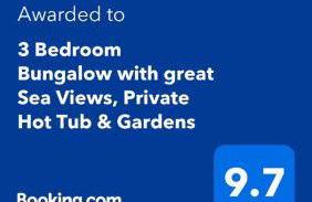 3 Bedroom Bungalow with great Sea Views, Private Hot Tub & Gardens - Foto 2