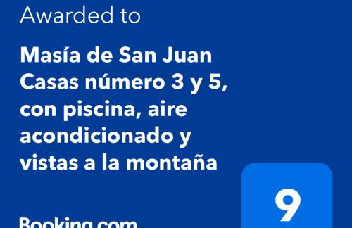 Masía de San Juan Casas número 3 y 5, con piscina, aire acondicionado y vistas a la montaña - Photo 2