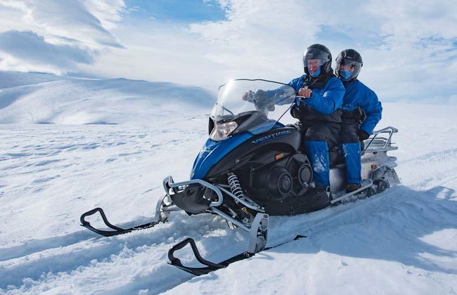 Paseo en moto de nieve por el glaciar Vatnajökull - Foto 8