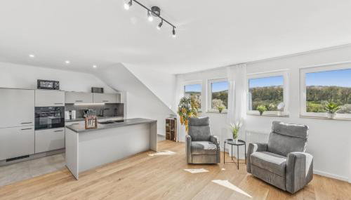 BAT Home Solutions Trierweiler - alles was ein Hotel nicht bietet - 5 Apartments 40 bis 120 qm für bis zu 29 Personen - 5-Raum-Apartment barrierefrei - 60 qm Balkon mit Blick bis Luxemburg - einzeln bis komplett buchbar - 3 Min zur A64 - Foto 5, stove, pet friendly, toaster