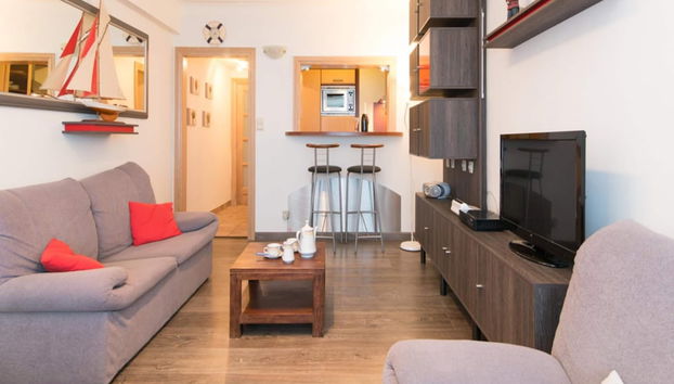 Sea View Apartment in Ostend - Foto 4, Sala de estar