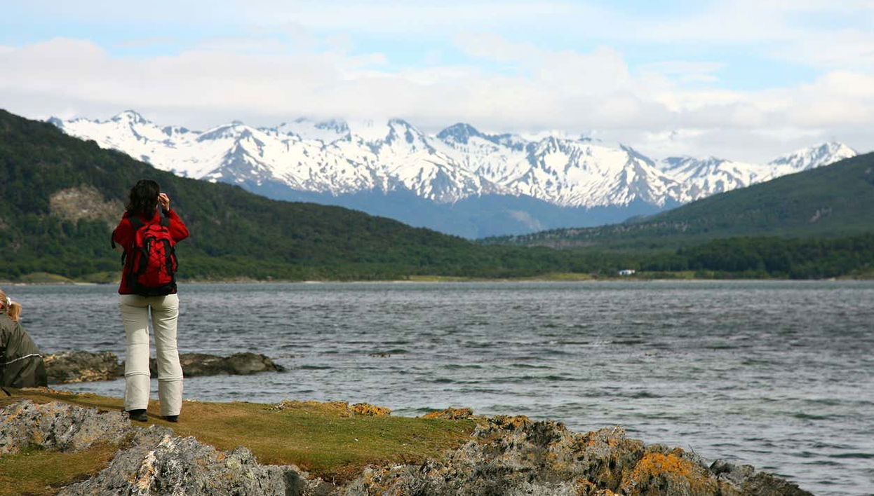 Admirando as paisagens da Terra do Fogo