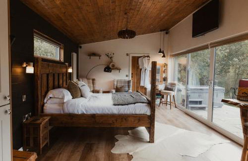 3 x bespoke built cabins with hot tubs, mid Wales - Foto 28