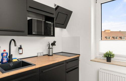 BLU APARTMENT -modern interior design in city centre- close to HBF & Uni - Foto 8