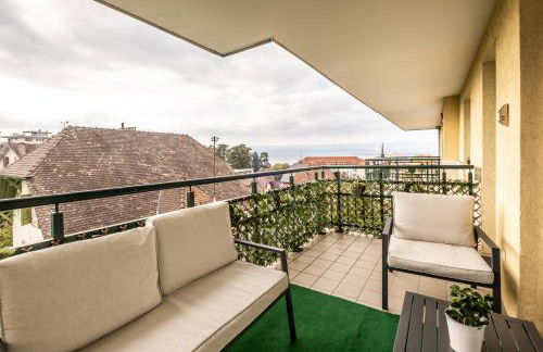 La Résidence Fleurie, vue sur le Lac Léman - Foto 37