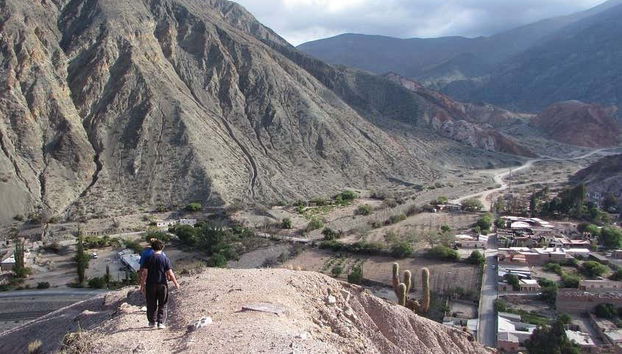 Durante a trilha de Viltipoco