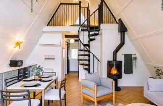 Secluded A-Frame Hocking Hills Hot Tub Fire Pit - Foto 8