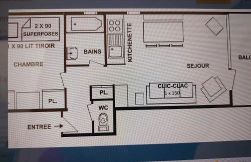 PLEINE PISTE LES SAISIES 5 Personnes - Foto 5