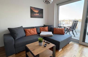 Modernes Serviced Apartment - FeWo Penthouse View - Foto 3