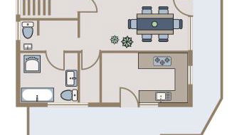 Deluxe-Family Apartment mit Terrasse, Küche & Parkplatz - Foto 2