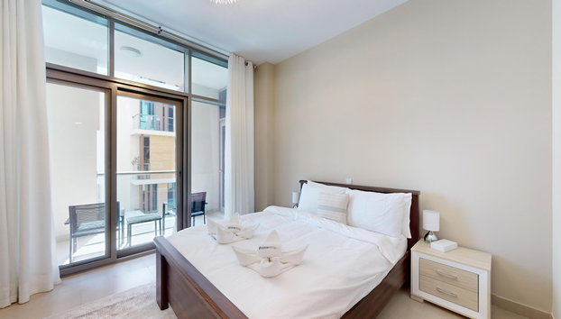 Primestay - 2BR in Al Jaddaf Near Metro - Foto 2, Habitación