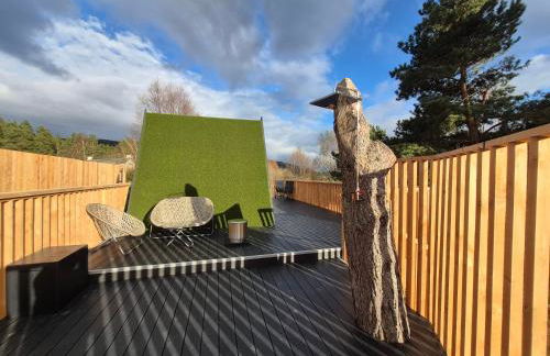 Little Getaway in the Highlands, private sauna and stargazing geodome - Foto 20