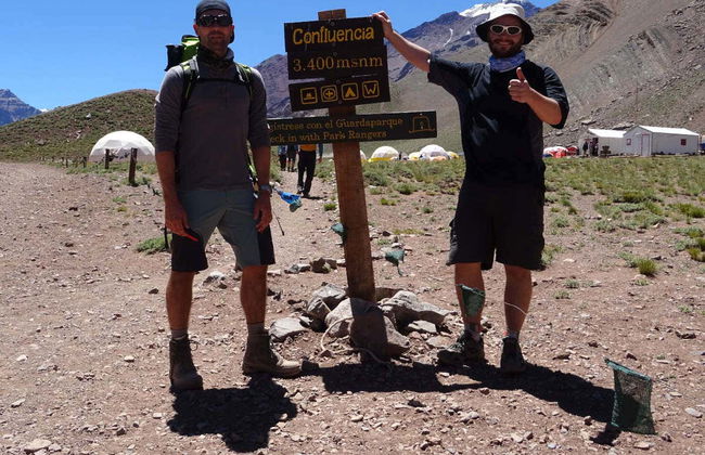 Trilha até o acampamento Confluência no Aconcágua - Foto 4