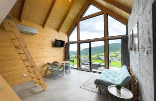 Stodoły Modyń - Domki w Beskidzie Wyspowym - staw kąpielowy, balia, sauna, grota solna - widok na góry - Photo 42