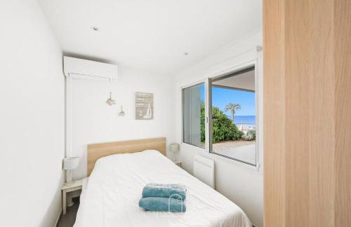 Villa Antoine Appartement RDJ Vue mer CLiM Wifi parking plage 50m La Garonne - Foto 7