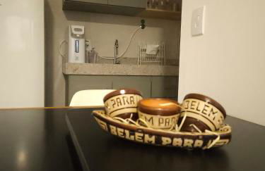 Studio para até 3 pessoas no centro de Belém, com vaga e psicina - Photo 6