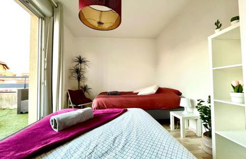 BnGo I Immense RoofTop Lyon I 2 chambres, 4 places parkings, 2 immenses terrasses, 8 personnes - Photo 47