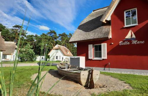 Modernes Reetdach-Ostseeferienhaus Bella Mare, Insel Usedom mit Sauna, Kamin & Sonnenterrasse - Foto 5