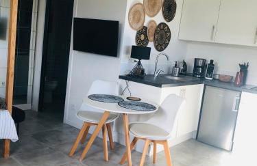 Bel Air Studios-Terrasse couverte-Jardinet-Vue Pont de Normandie-Parking privé - Foto 13