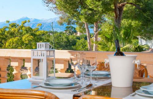 Villa Teix de Bonaire para 10, jardines y vista mar - Foto 7