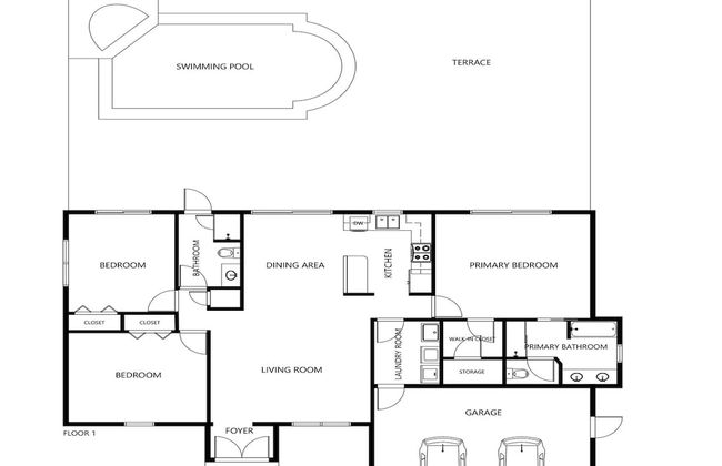 Su Casa - XXL Pool Area Pool Spa 3 Bedroom 2 Bath - Foto 30