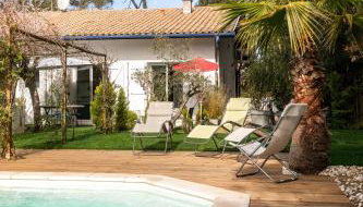 Landaise le lagunak avec piscine chauffée à 900 M de la plage - Foto 4