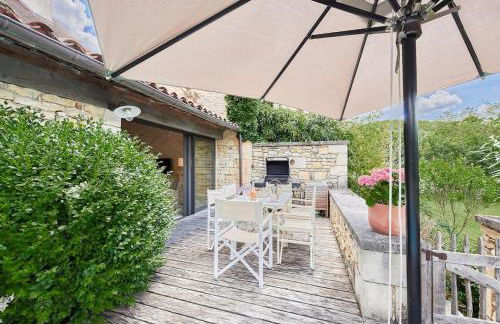 Maison 5 étoiles luxe 6p piscine privée chauffée Lascaux - Foto 16