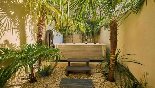 Suite atypique - Jacuzzi spa privé, en centre ville de Cognac - Foto 3, Garden, Garden view