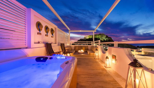 Lindos Allure Villa with Jacuzzi and Acropolis view!!! - Foto 2, Imagen principal