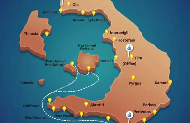 Paseo en catamarán por la Caldera de Santorini con comida - Foto 17