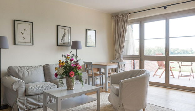 Ferienwohnung mit Kamin im Gut Ulrichshusen - Foto 5, Zona de estar