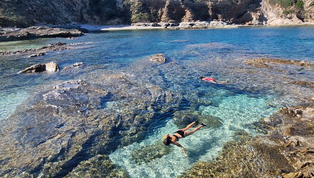 Snorkelling in crystal-clear waters