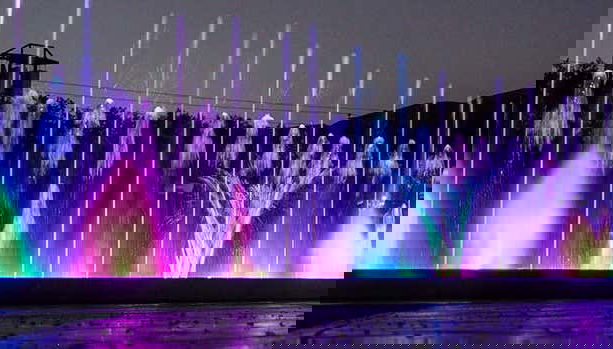 Spettacolo di luci e suoni al Parque de la Familia