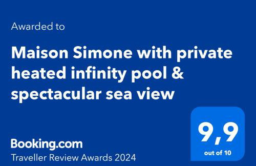 Maison Simone with private heated infinity pool & spectacular sea view - Foto 66