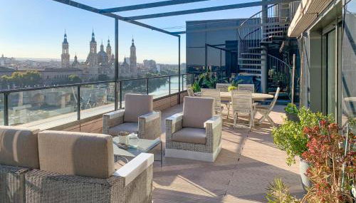 Ático mejores vistas al Pilar jacuzzi y garaje - Foto 2