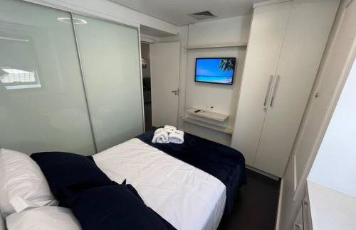 Flat moderno com vista para o mar e varanda! - Foto 42