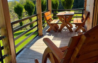 Borowikowe Zacisze drewniane domy z kominkami - Foto 9