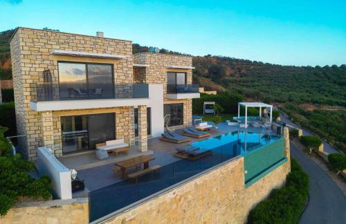 Paleokastro Villas with Private Heated Pool, Top Views - Next To Center - Top WiFi - Foto 75