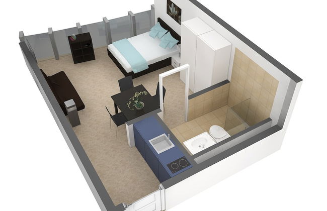 Hitrental Allmend Standard Studios - Foto 15