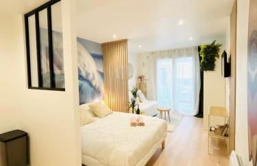 DUNE Océan Luxe Appartement, Accès Plage privé, Parking & Wifi 50m Océan Surf - Foto 17