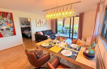 Panorama-Übernachtungen - 4 Sterne DTV - eigene Terrasse mit Garten - Infrarot-Sauna mit Dampfbad - Foto 10