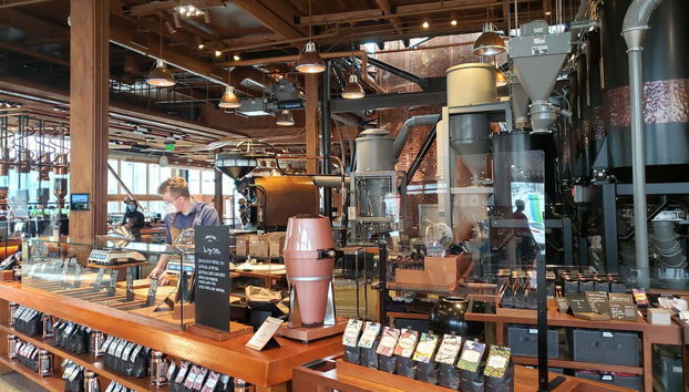 All'interno di una delle caffeterie che visiteremo