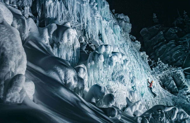 Escalade sur glace à la cascade de Tajukangas - Photo 7