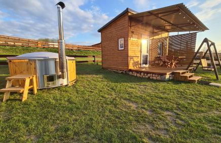 Siedlisko nr 4E i 4F nad jeziorem Skarlińskim, jezioro, mazury, domki letniskowe, bania - Foto 2