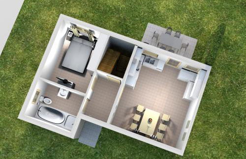 Modernes Ferienhaus mit großer Küche, Terrasse & Garten - Foto 22