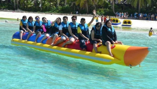 Banana boat em Boracay