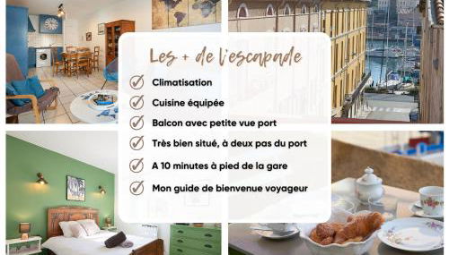 L'escapade, Port à 200m, climatisation et balcon - Foto 2