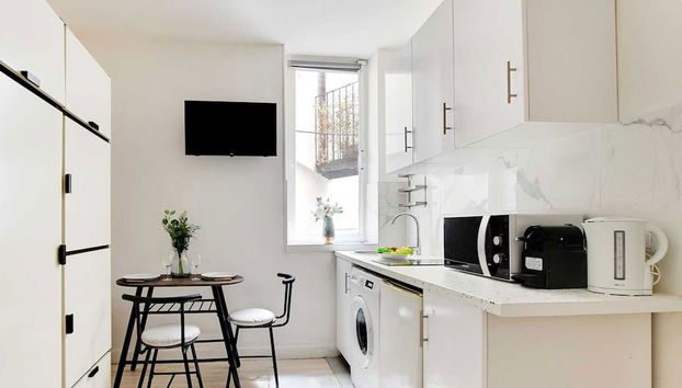 Studio in the Heart of the Marais - Foto 5, Cocina privada