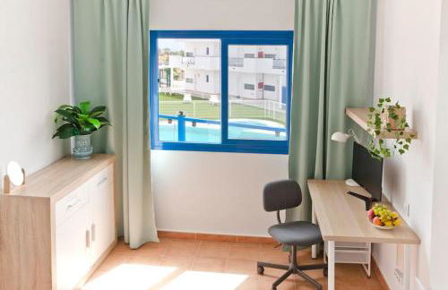 Widok na basen, Home-Office, Wi-Fi Gratis - Photo 19